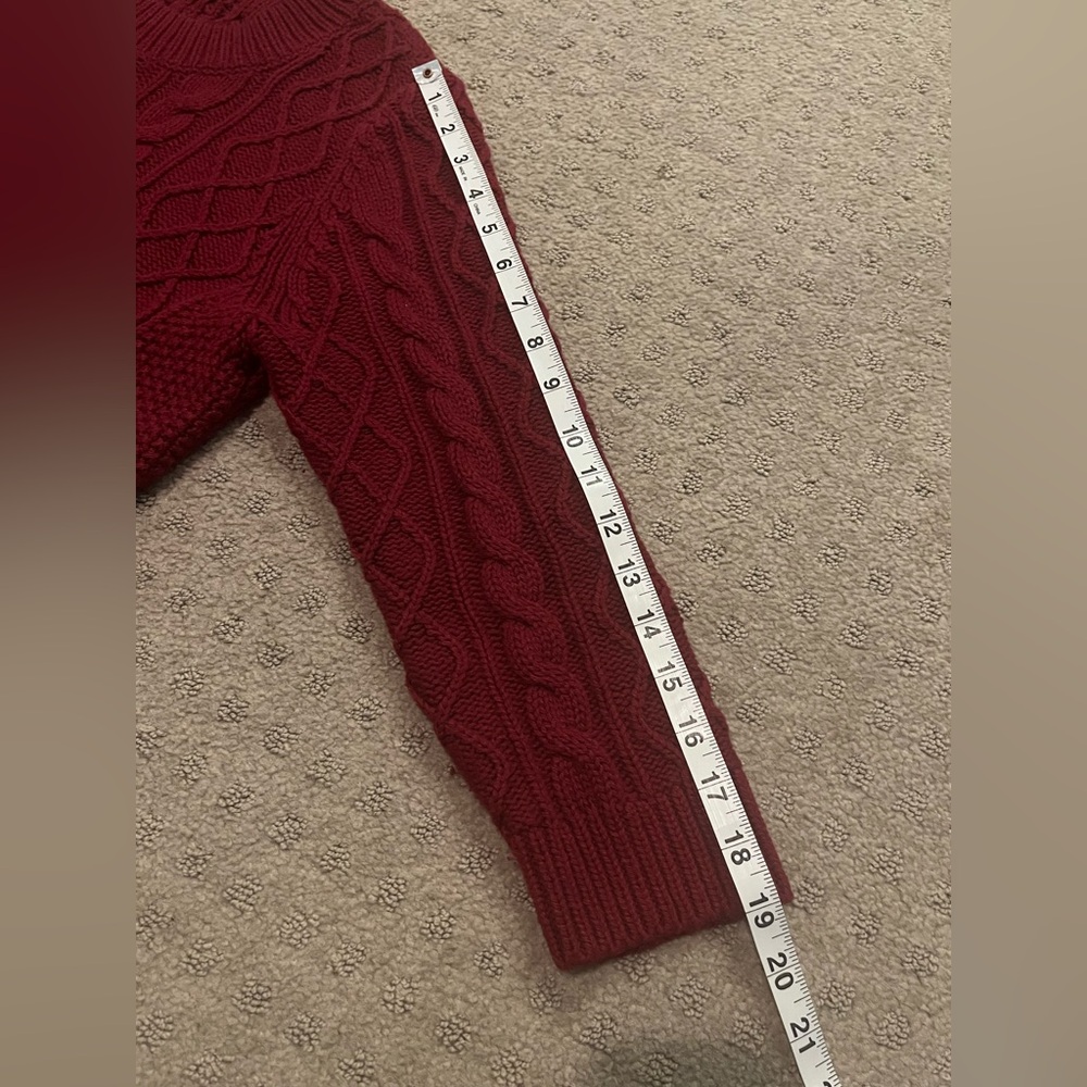 Talbots deep red sweater - Picture 5 of 7